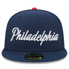 Philadelphia 76ers 2025/26 City Edition 59FIFTY Fitted Hat Navy - New Era