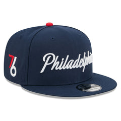 Philadelphia 76ers 2025/26 City Edition 9FIFTY Snapback Hat Navy - New Era