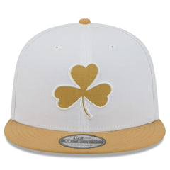 Boston Celtics 2025/26 City Edition 9FIFTY Snapback Hat White/Gold - New Era