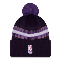 Sacramento Kings 2025/26 City Edition Cuffed Knit Hat with Pom Purple - New Era