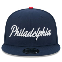Philadelphia 76ers Youth 2025/26 City Edition 9FIFTY Snapback Hat Navy - New Era