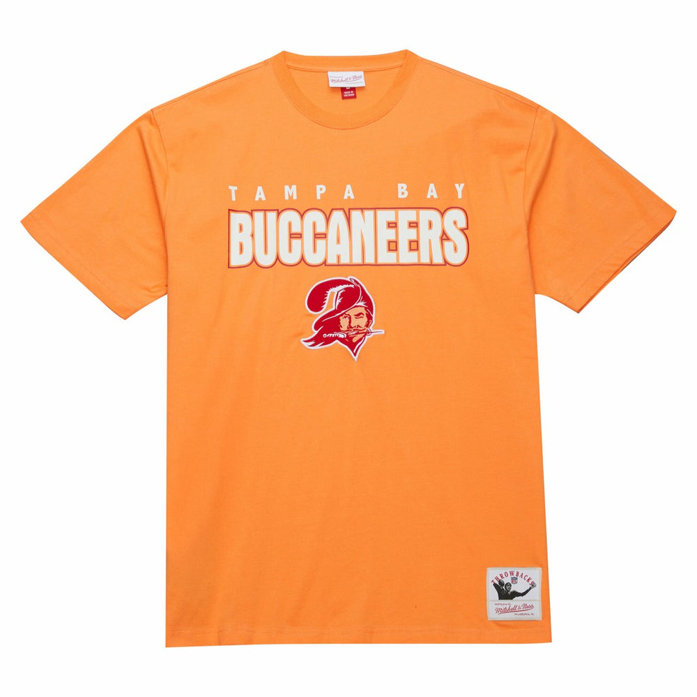 Tampa Bay Buccaneers Throw It Back Premium Vintage Logo T-Shirt - Orange T-shirts