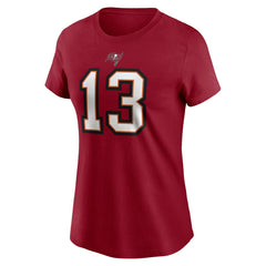 Mike Evans Tampa Bay Buccaneers Women's Player Name & Number T-Shirt - Red T-shirts