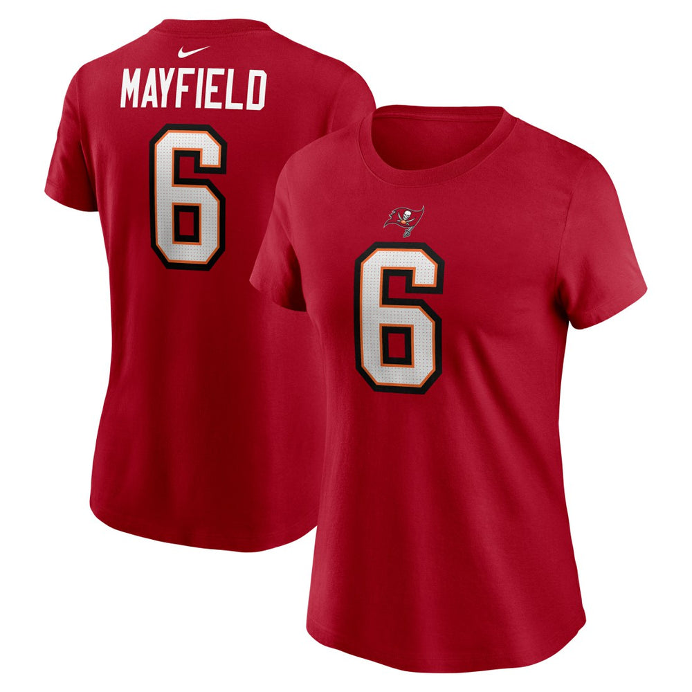 Baker Mayfield Tampa Bay Buccaneers Women's Player Name & Number T-Shirt - Red T-shirts