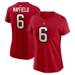 Baker Mayfield Tampa Bay Buccaneers Women's Player Name & Number T-Shirt - Red T-shirts