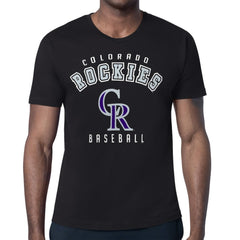 Colorado Rockies Starter Team Logo T-Shirt - Black T-shirts