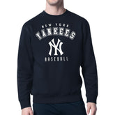 New York Yankees Starter Team Logo Fleece Pullover Sweatshirt - Navy Pullover