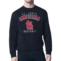 St. Louis Cardinals Starter Team Logo Fleece Pullover Sweatshirt - Navy Pullover
