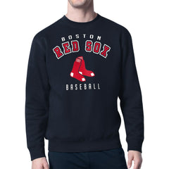 Boston Red Sox Starter Team Logo Fleece Pullover Sweatshirt - Navy Pullover
