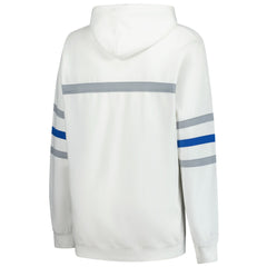 Detroit Lions Women's Plus Size Head Coach Throwback Pullover Hoodie - White Hoodies