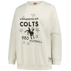 Indianapolis Colts Women's Plus Size Shooting Star Sweatshirt - Cream Sweatshirts