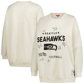 Seattle Seahawks Women's Plus Size Shooting Star Sweatshirt - Cream Sweatshirts