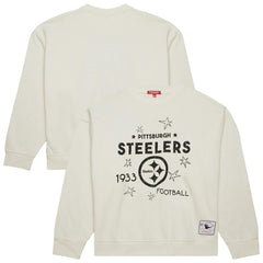 Pittsburgh Steelers Women's Plus Size Shooting Star Sweatshirt - Cream Sweatshirts