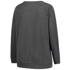 Washington Commanders Profile Women's Plus Size Acid Wash Raglan Sweatshirt - Charcoal Sweatshirts