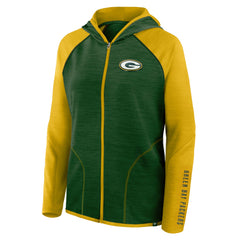Green Bay Packers Women's Plus Size End Around Pass Full-Zip Hoodie - Green Hoodies
