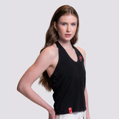 Philadelphia Phillies Lusso Women's Noelle V-Neck Tank Top - Black Tanks