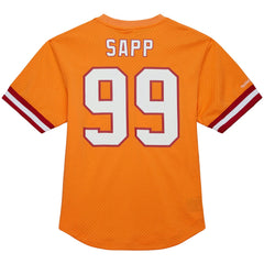 Warren Sapp Tampa Bay Buccaneers Retired Player Name & Number Mesh Top - Orange Tops