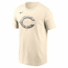Cincinnati Reds Nike Camo Logo T-Shirt - Cream T-shirts