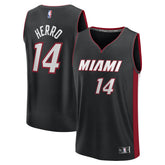 Tyler Herro Miami Heat Fast Break Replica Player Jersey Black Icon Edition - Fanatics