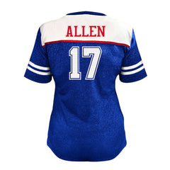 Josh Allen Buffalo Bills Women's Plus Size Bling V-Neck T-Shirt - White T-shirts