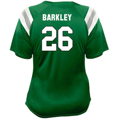 Saquon Barkley Philadelphia Eagles Women's Plus Size Name & Number Raglan Lace V-Neck T-Shirt - Kelly Green T-shirts
