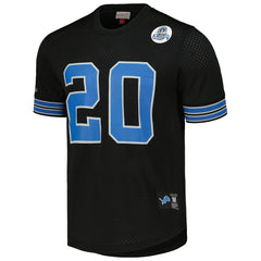 Barry Sanders Detroit Lions Big & Tall Mesh Player Name & Number Shirt - Black