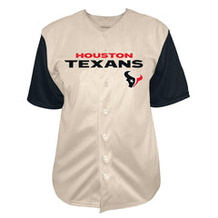 C.J. Stroud Houston Texans Big & Tall Baseball Button-Up Shirt - Cream