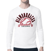 Arizona Diamondbacks Starter Half Ball Team Graphic Long Sleeve T-Shirt - White T-shirts