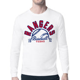 Texas Rangers Starter Half Ball Team Graphic Long Sleeve T-Shirt - White T-shirts