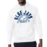 Toronto Blue Jays Starter Half Ball Team Graphic Pullover Hoodie - White Hoodies