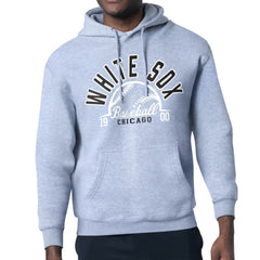 Chicago White Sox Starter Half Ball Team Graphic Pullover Hoodie - Heather Gray Hoodies