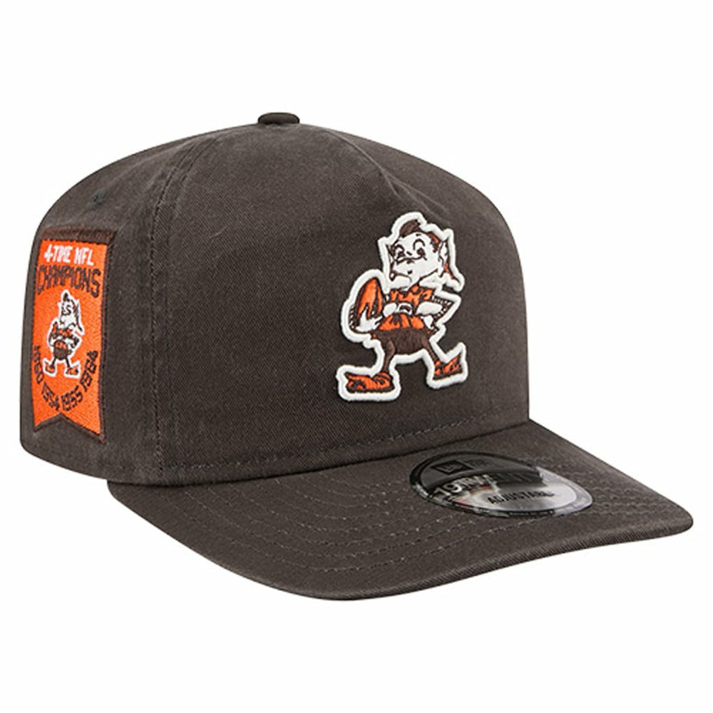 Cleveland Browns New Era Championship 19TWENTY Adjustable Hat - Brown Hats