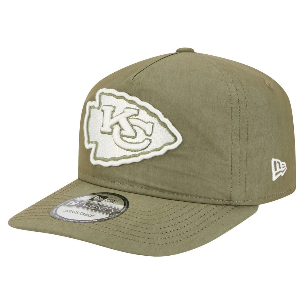 Kansas City Chiefs New Era Nylon 19TWENTY Adjustable Hat - Olive Hats