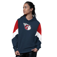 Cleveland Guardians Starter Women's Scrimmage Pullover Hoodie - Navy Hoodies