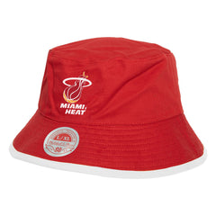 Miami Heat Flip It Reversible Bucket Hat Black - Mitchell & Ness