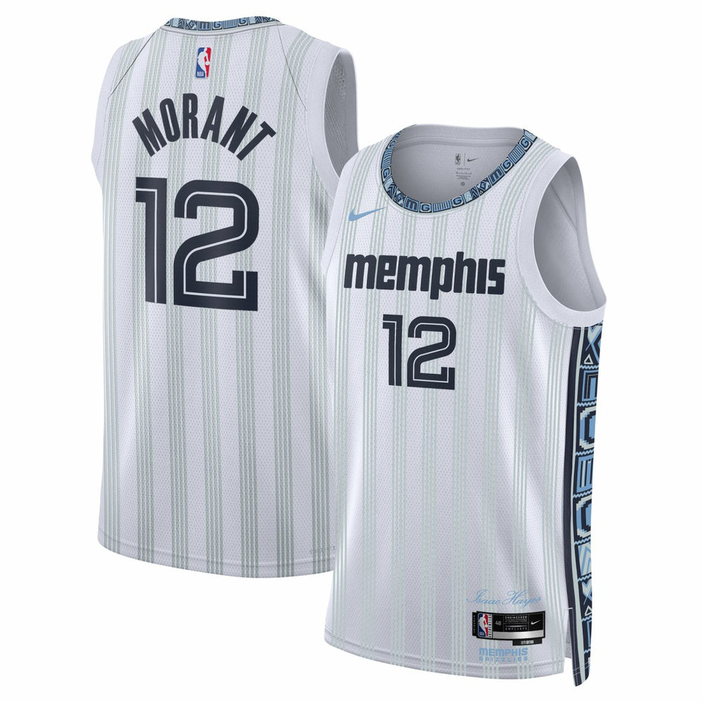 Ja Morant Memphis Grizzlies Unisex 2025/26 Swingman Jersey White City Edition - Nike