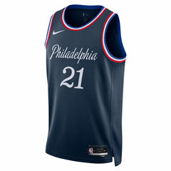 Joel Embiid Philadelphia 76ers Unisex 2025/26 Swingman Jersey Navy City Edition - Nike