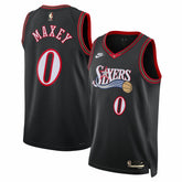 Tyrese Maxey Philadelphia 76ers Unisex Swingman Jersey Classic Edition Black - Nike