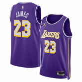 LeBron James Los Angeles Lakers Jordan Brand Unisex Swingman Jersey Statement Edition Purple outlet