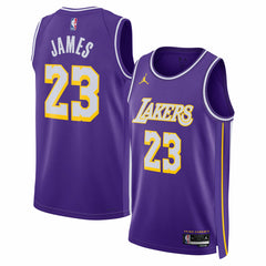 LeBron James Los Angeles Lakers Jordan Brand Unisex Swingman Jersey Statement Edition Purple outlet