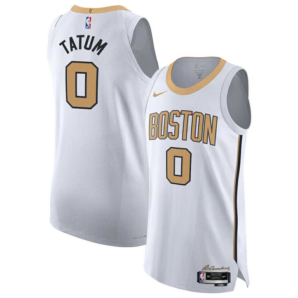 Jayson Tatum Boston Celtics Unisex 2025/26 Authentic Jersey City Edition White - Nike outlet