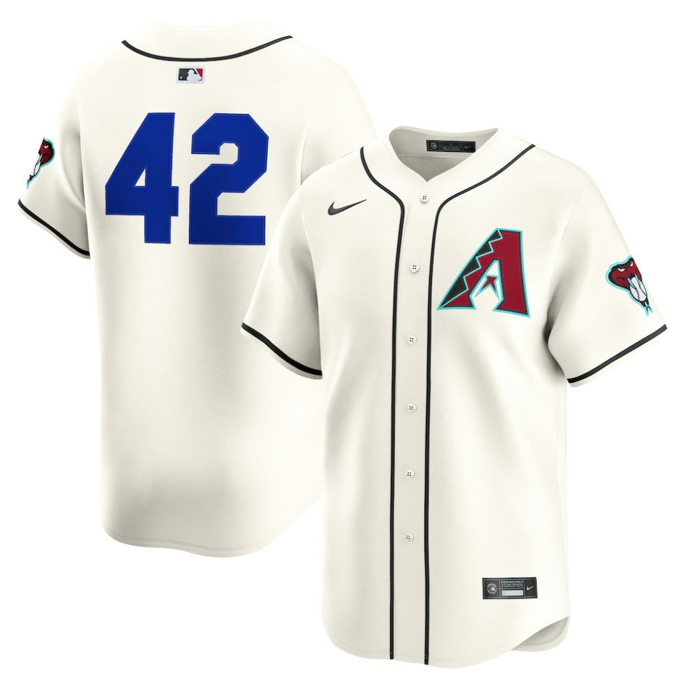 Arizona Diamondbacks Nike Home 2025 Jackie Robinson Day Limited Jersey – Cream Jerseys