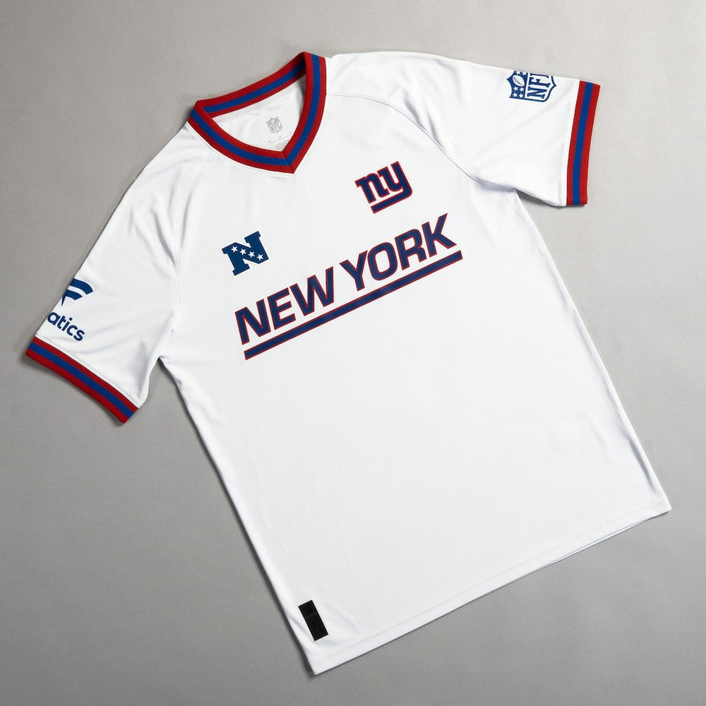 New York Giants NFL Football x Football V-Neck Fan Top - White Tops