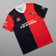 Houston Texans NFL Football x Football V-Neck Fan Top - Navy Tops