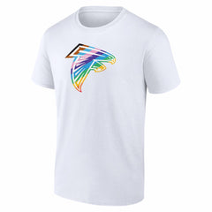 Atlanta Falcons Logo Pride T-Shirt - White T-shirts