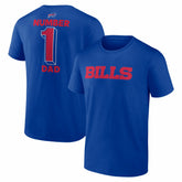 Buffalo Bills #1 Dad Jersey T-Shirt - Royal T-shirts