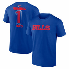 Buffalo Bills #1 Dad Jersey T-Shirt - Royal T-shirts