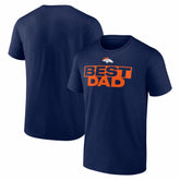 Denver Broncos Greatest Dad T-Shirt - Navy T-shirts