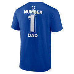 Indianapolis Colts #1 Dad Jersey T-Shirt - Royal T-shirts