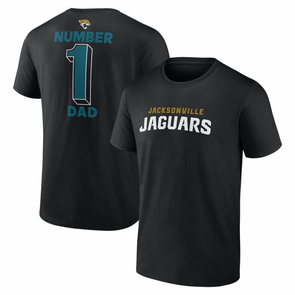 Jacksonville Jaguars #1 Dad Jersey T-Shirt - Black T-shirts